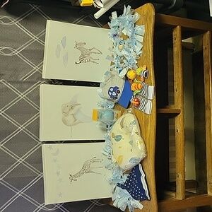 BABY BOY BUNDLE - Wall Decor - Pillow - Teether - Rattles & more